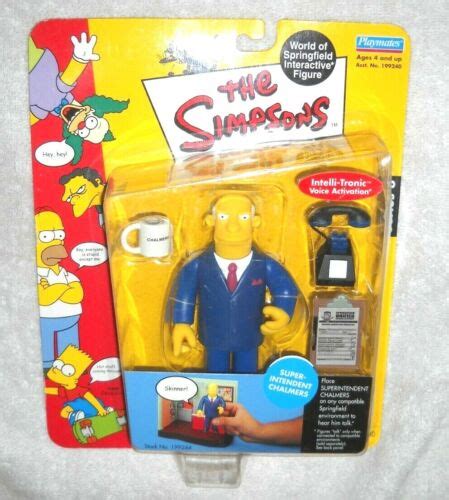 The Simpsons Super Intendent Chalmers Moc 100 Complete Playmates Ebay