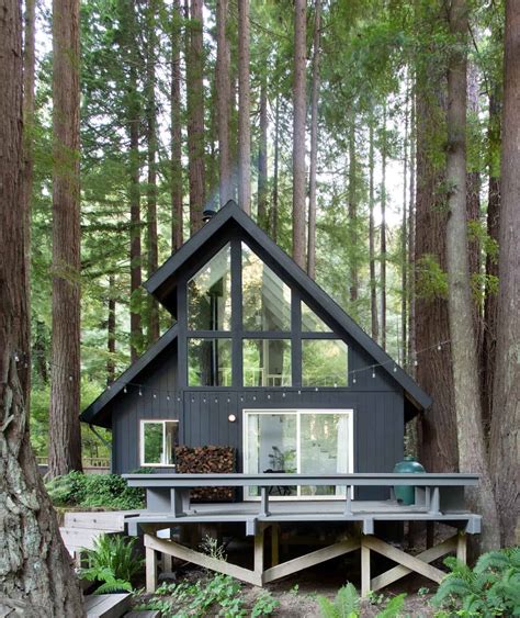 Amazing A Frame Cabin In A Majestic Redwood Forest Of Sonoma