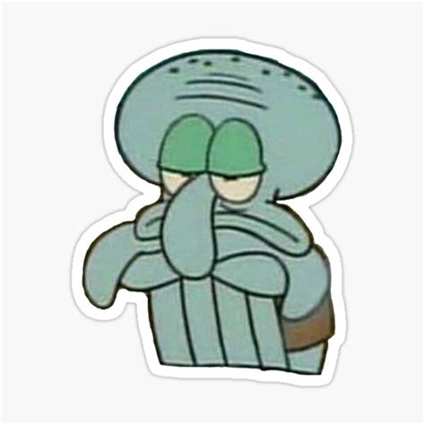 Bored Squidward Sticker For Sale By Jennagardnerr Redbubble