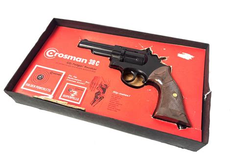 Crossman 38c Air Pellet Revolver Retro Colchester Militaria