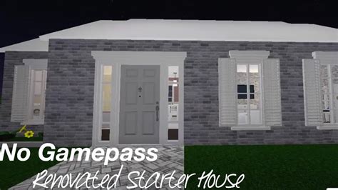 Renovated Starter House 21k Roblox Bloxburg Butterfliesglow Youtube