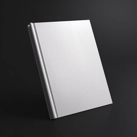 Premium Photo White Book Cover In Dark