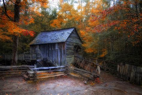 Photo Watermill Autumn Nature Forests