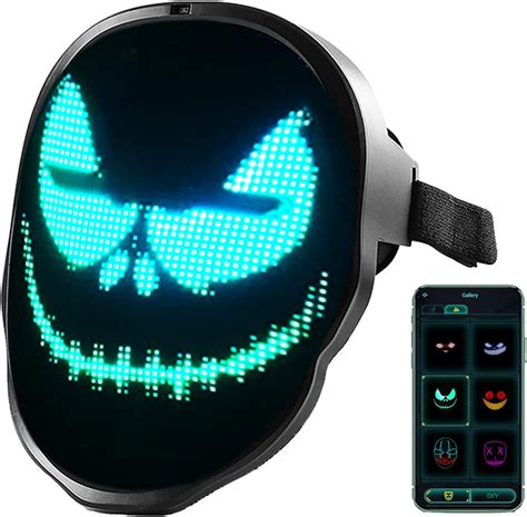 Led Maske Mit Programmierbarer Leuchtmaske Mit Bluetooth App Steuerung