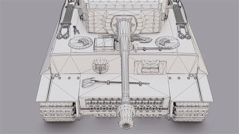 Tiger 1 Tank Pbr 3d Model Cgtrader