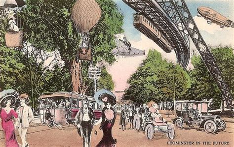 Circa 1900 Postcard Leominster Retro Futurism Postcard