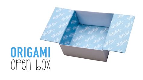 Easy Origami Open Box Tutorial Diy Paper Kawaii Youtube