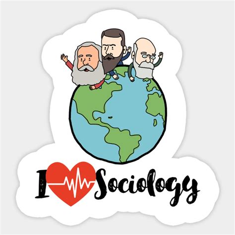 I Love Sociology Sociology Sticker Teepublic