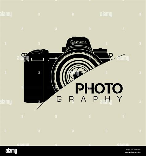Slr Camera Photography Logo Icon Vector Design Stock Photo Alamy