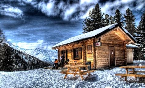 57 Winter Cabin Wallpaper On Wallpapersafari