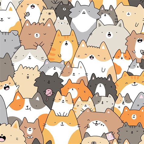 Cute Cat Cartoon Tumblr Wallpaper Cute Cat Cartoon Wallpapers