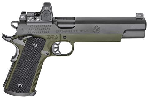 Springfield 1911 Trp 10mm Long Slide With Trijicon Rmr Reflex Sight And Range Bag For Sale