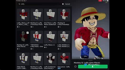 Roblox Luffy Shirt Template