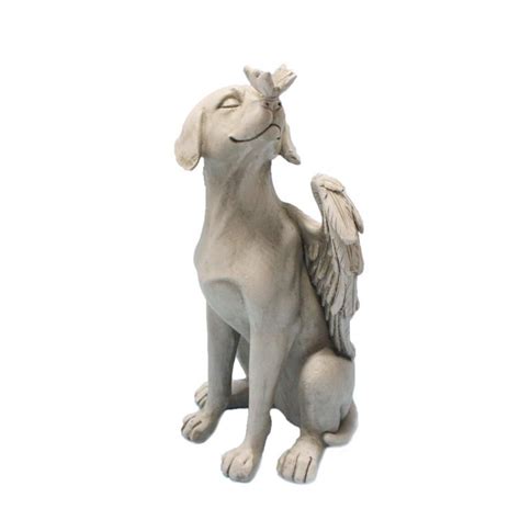 Angel Dog Creative Decoration Resin Pet Garden Animal Statue Etsy