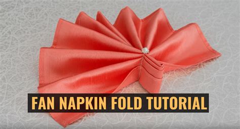 Diy Fan Napkin Fold Napkin Folding Napkins Tutorial