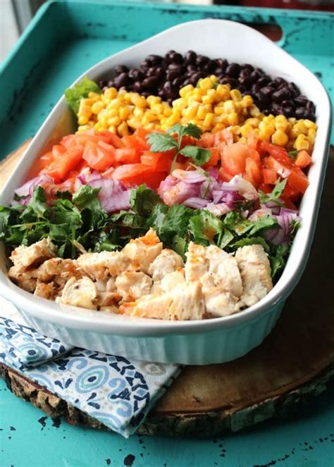 Chopped Chicken Chipotle Salad A Healthy Dinner Recipe All She Cooks