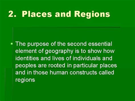 The Six Essential Elements Of Geography Chapter 1