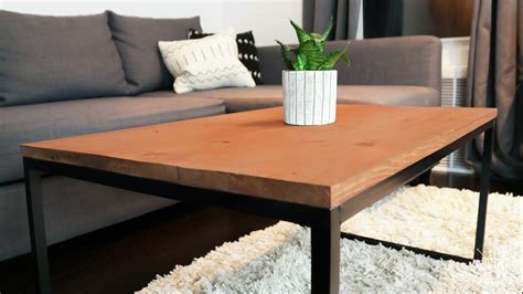 Here are 12 ideas for beautiful diy coffee tables. DIY Metal & Wood Coffee Table | Bernzomatic