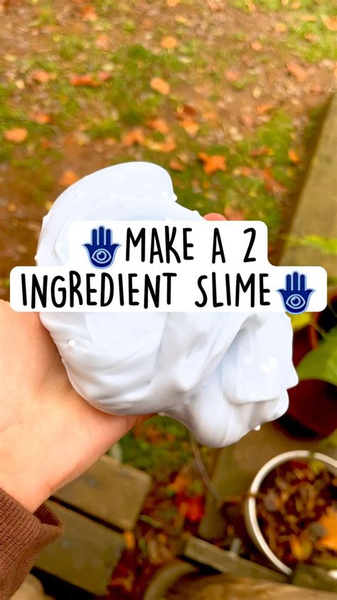 Make A 2 Ingredient Slime Easy Diy Recipe
