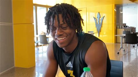 Isaiah Johnson Ahead Of Asu Preseason Camp 07252022 Youtube