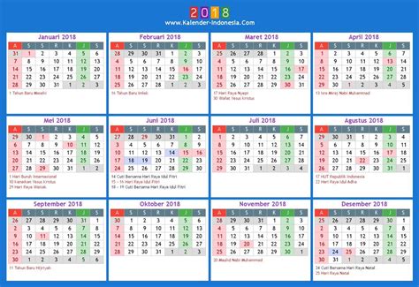 2020 Calendar Indonesia Excel