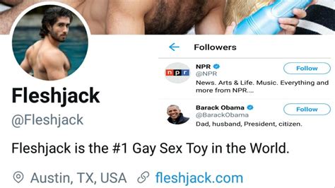 Why Do Npr And Barack Obama Follow Gay Sex Toy Twitter Accounts