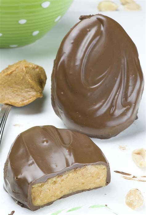 Great guide to reference if you're missing a key ingredient for a recipe, trying to make holiday meals healthier, or if you have a food allergy. Homemade Chocolate Peanut Butter Eggs simple quick and easy no bake dessert r | Easy easter ...