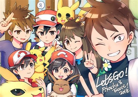 Lets Go Pikachu Lets Go Eevee Characters Kakeruchase Shintrace