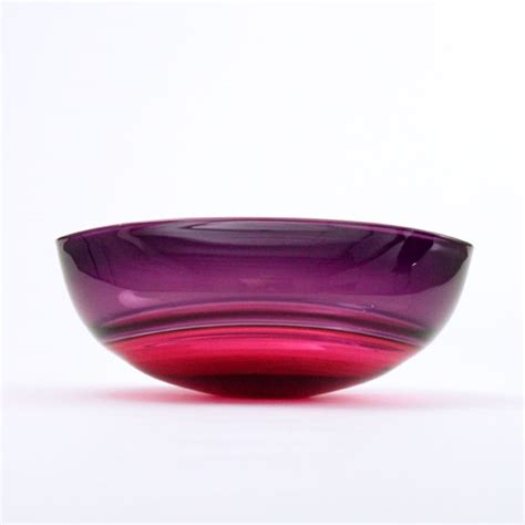 Purple Glass Bowl Antique Rose Purple Oval Encalmo By Stewart Hearn