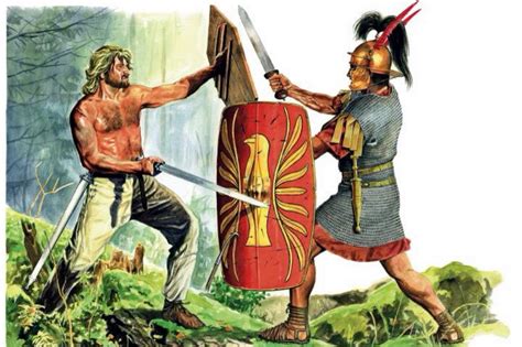 Germanic Warrior Vs Roman Legionary Early First Century Ad Roman