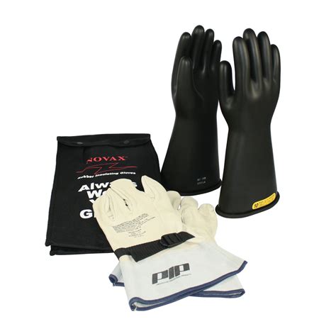 Novax Electrical Safety Glove Kit Black Class 2 Electricians