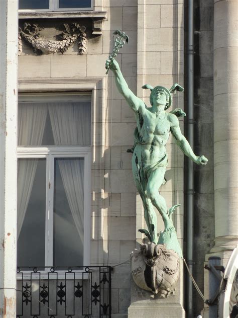 Beeld Van Mercurius Aan Jordaenskaai Statue Of Mercurius Michael S Pictures Flickr