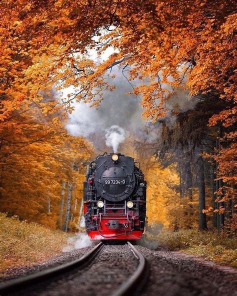 Pin By Reint Van Dijken On Autumn Trainslocomotive Train Photography