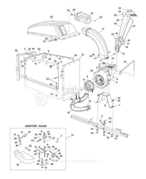 Agri Fab 45 0540 Hard Top Chip N Vac Parts Diagram For Parts List 2