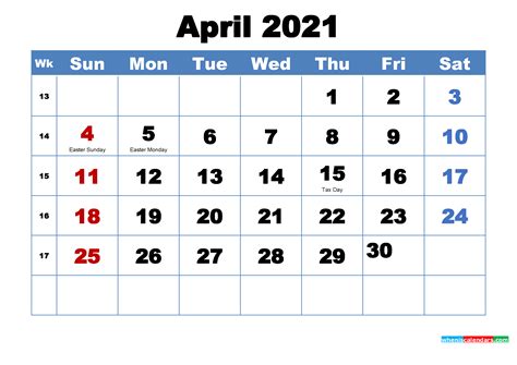 April 2021 Calendar Wallpaper Free Download