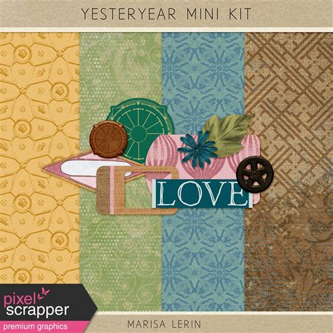 Yesteryear Mini Kit By Marisa Lerin Graphics Kit