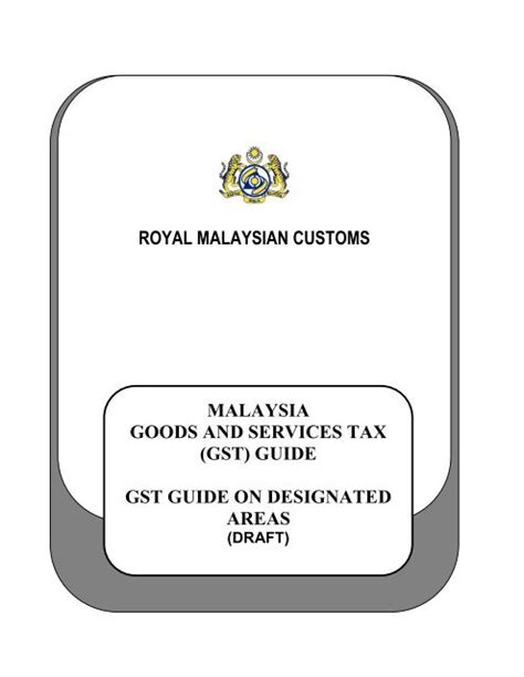 Royal Malaysian Customs Malaysia Goods And Gst