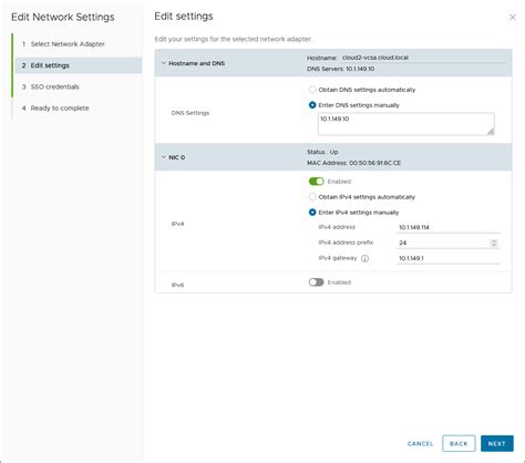 Change Vcenter Ip Address Step By Step Virtualization Howto