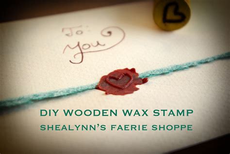 Wait a couple seconds for the wax to warm up, then drip it along the envelope until the collected pool. DIY Sealing Wax Stamp - Shealynn's Faerie Shoppe