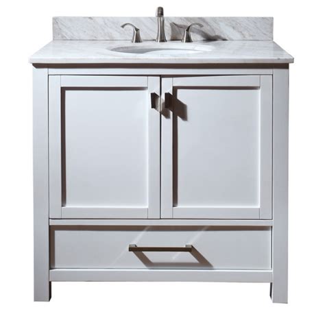 Finding a bathroom vanity that is the perfect size and style is much easier than you think. 36 Inch Single Sink Bathroom Vanity with Choice of Top ...
