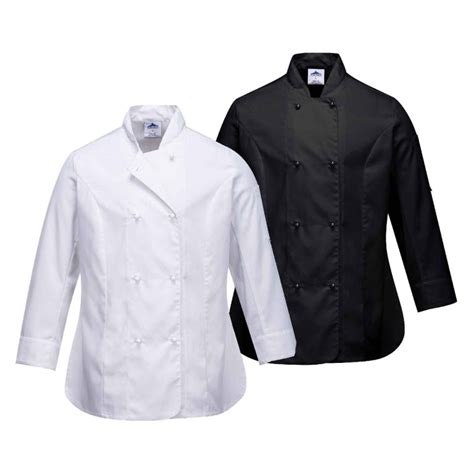 Portwest Rachel Ladies Chefs Jacket C837 Workwear Clothing At Your