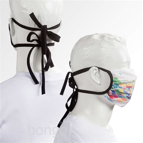 Promotional Face Masks With Adjustable Tie Straps Bongo