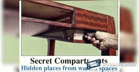 Secret Compartment Furniture Woodarchivist