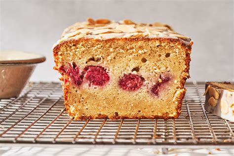 This Almond Pound Cake Is Studded With Hidden Raspberries Delish Almond