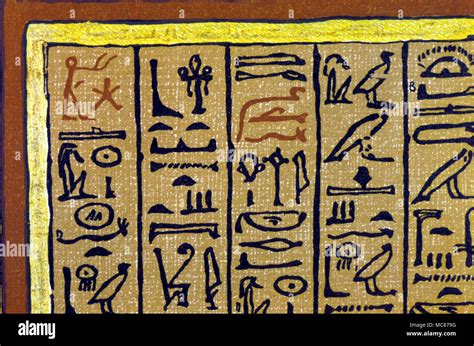 Mythe égyptien hiéroglyphes Ouverture au papyrus de Hunefer le Livre