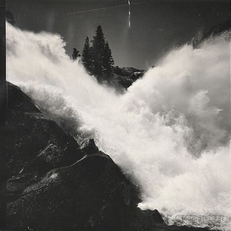 Ansel Adams Waterwheel Falls Yosemite National Park California Circa