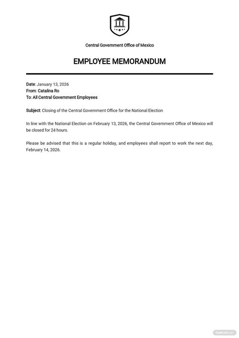 7 Free Employee Memo Templates Edit And Download