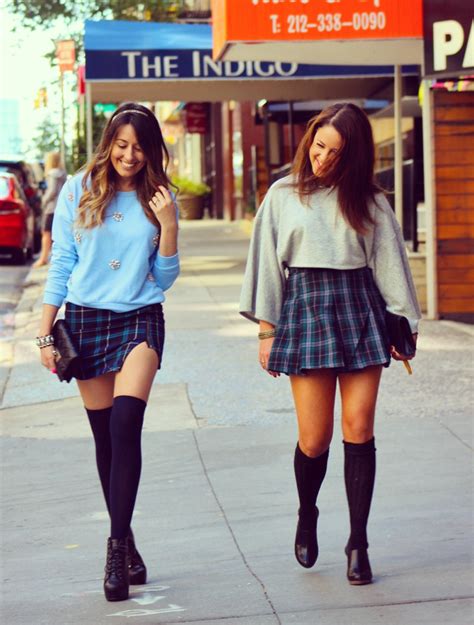 Cute Back To School Plaid Skirt Outfits Chloe And Isabel
