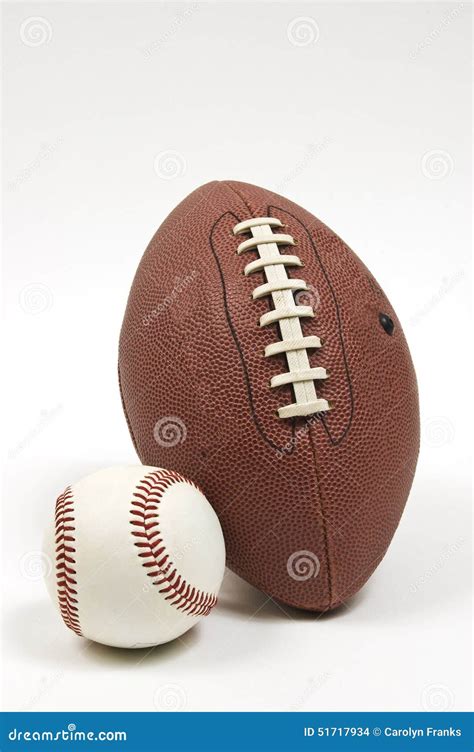 Baseball And Football Stock Photo Image Of Football 51717934