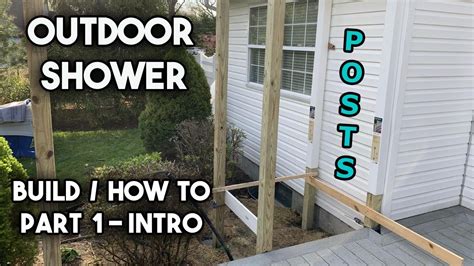 Build An Outdoor Shower How To Part 1 Intro Youtube